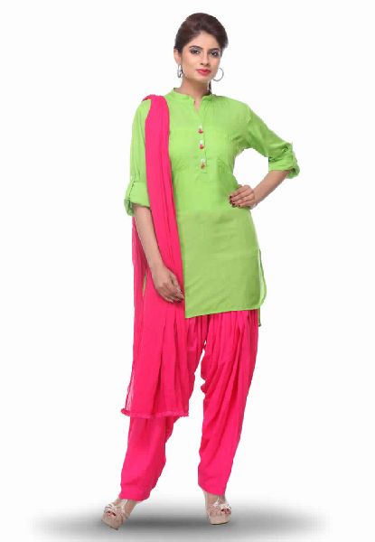 PLAIN COTTON PUNJABI SUIT