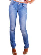 Spandex / Cotton ladies jeans, Age Group : Adults