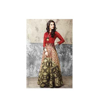 DND fashion maslin cotton Designer print Gowns, Occasion : Wedding Wear Party Wear