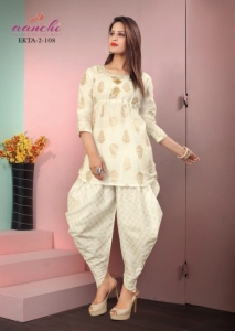 Aanchi Top Dhoti