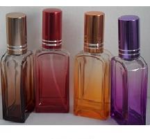 Glass Perfume Bottles w/ Color Fine Mist Sprayers