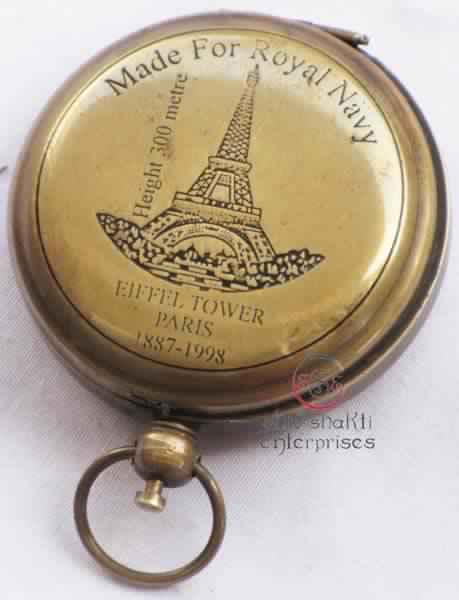 Eiffel Tower Push Button Compass