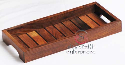 Natural Finish Wooden Handicrafts, Size : 15 x 33 x 4cm﻿