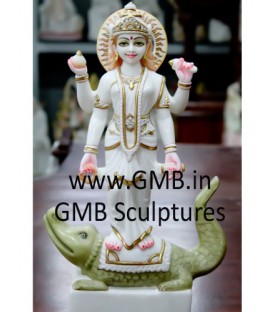 Marble Ganga Mata Statue