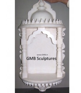 White Marble Wall Mounted Temple