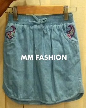 100% Cotton kids girls skirt, Size : Customized