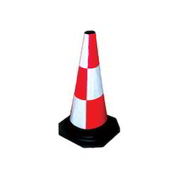 Red Conical 2-4kg Rubber Traffic Cones