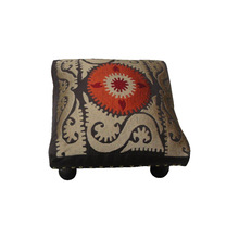 Home decorative embroidery low stool