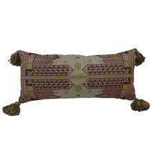 Textile embroidered couch pillow decorative, Technics : Handmade