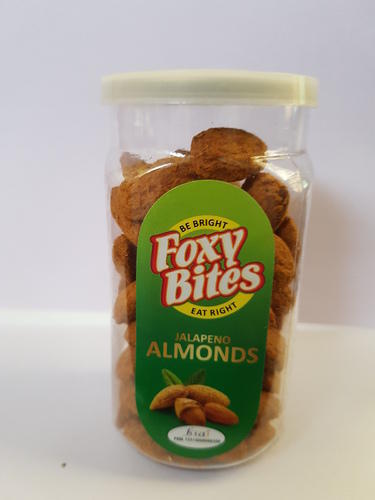 Foxy Bites Roasted Jalapeno Almond Nuts, Certification : FSSAI Certified