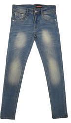 Faded Mens Dobby Denim Jeans, Color : Blue