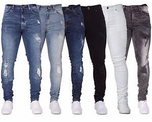Mens Fancy Denim Jeans, Technics : Washed