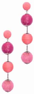 50 PERCENT GLASS BALLS EARRING