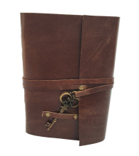 Soft Leather Diary with Leather Strip