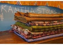 CHIRAGINC STITCH WORK Bengali Silk Sari Scarf, Color : ASSORTED MULTI COLOURED