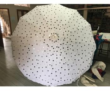 Cotton Embriodery Garden Umbrella