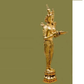 BRASS DECORATIVE TARA STATUE FOR HOME HOTEL AND PARTY