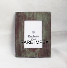 Wood Vintage Picture Frame, Color : brown/green