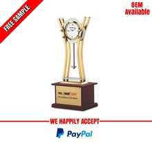 decorative Desktop Trophy with engraved watch
