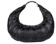 Leather Shoulder Bag for Women, Color : Black