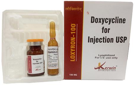 Doxycyclin 100 mg (lyophilized powder Form)