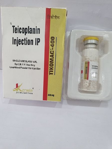 Teicoplanin 400 mg injection, Certification : ISO 9001:2008