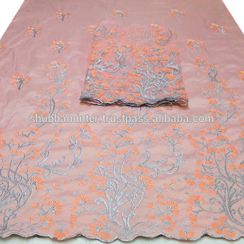 African Peach Color George Wrapper Fabric