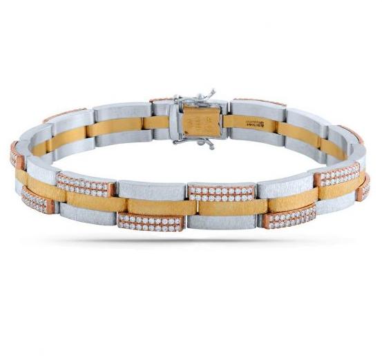 Dabdall Diamond Gold Men Bracelet