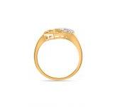 Floral Fiesty Diamond Gold Ring