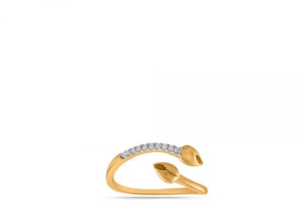 Toads Glam Diamond Gold Ring