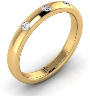 Verve Queen Yellow Gold Diamond Band Ring
