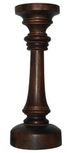 Moksha Tall wood candle holders