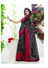Multicolor Printed Saree, Age Group : Adults