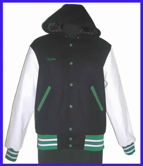 Hood Varsity Jackets for Women Navy and White