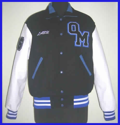 Royal Blue White Letterman Varsity jackets