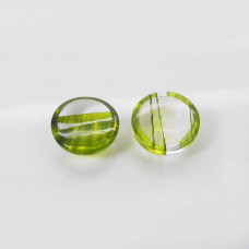 Chinese Green Rutile 14mm Round Cabochon