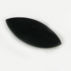 Natural Black Jet 29x13mm Marquise Cabochon