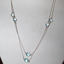 925 Silver Long Chain Necklace Jewelry