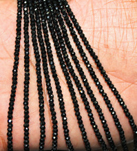 Round Natural Black Spinel Gemstone Bead