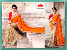 Vbuyz Embroidered Saree, Color : Embroidery