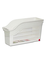 Kitchen Storage Box with Wheels, for Tableware, Color : White