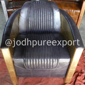 Jodhpureexport Aviator Leather Chair, for Commercial Furniture