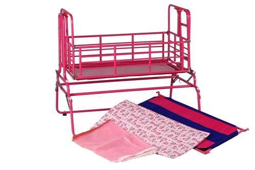 Stainless Steel Pink Foldable Cradle