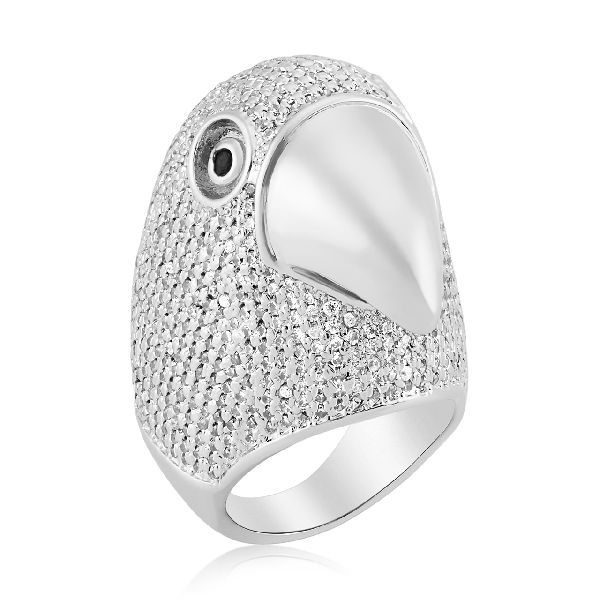 JEWELED BIRD RING