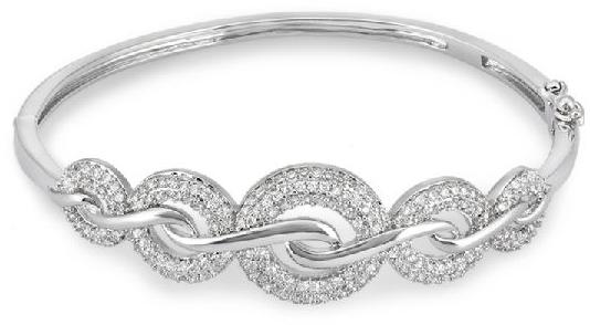 LOOPED CRYSTALS BANGLE