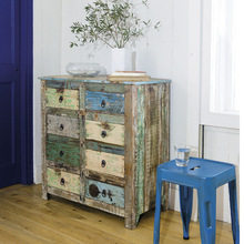 Reclaimed Small Chest of Drawers, for Living Room Cabinet