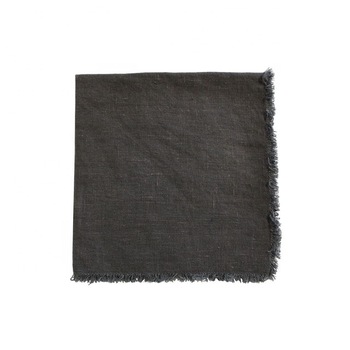 DJENA Plain Dyed linen table napkin, Technics : Handmade