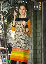  Cotton Printed Kurti, Age Group : Adults