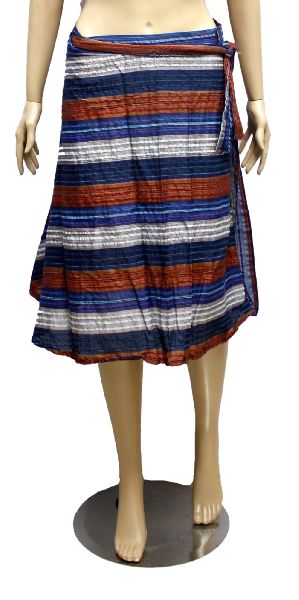 Ethnic Cotton Boho Hippie Gypsy Women\\\'s Short Wrap Around Skirt