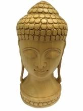 Exclusive Wooden Handicraft Hand Carved God Buddha Head Sculpture